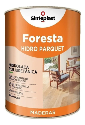 Hidrolaca Foresta Para Piso Madera Parquet Poliuretanica 1 L