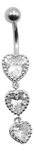 Piercing Ombligo CoLG Acero 3 Joyas Bjcc3p 1.6x10x5/10 1 Und