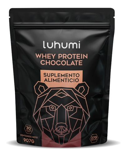Imagen 1 de 1 de Suplemento Whey Protein Suero De Leche Luhumi Chocolate 2lb