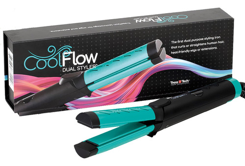 Tresstech Cool Flow Dual Styler | Rizador Y Plancha 2 En 1 |