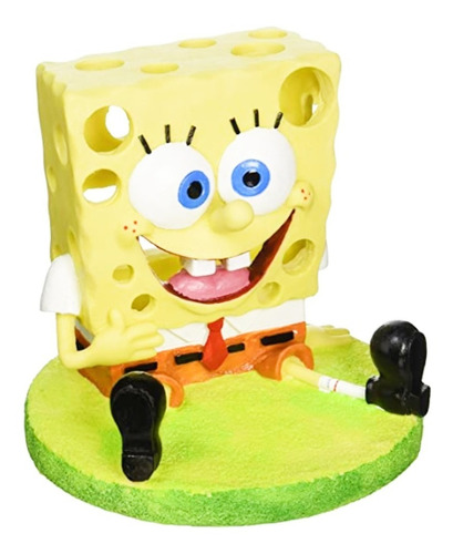 Personaje Bob Esponja 15cm Adorno Pecera Acuario Polypterama