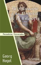 Comprar Introduccion A La Historia De La Filosofia - Georg Hegel 