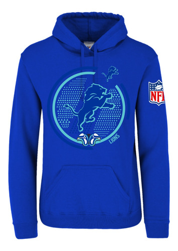 Sudadera Lions Detroit Leones Nfl Americano Gorro D1