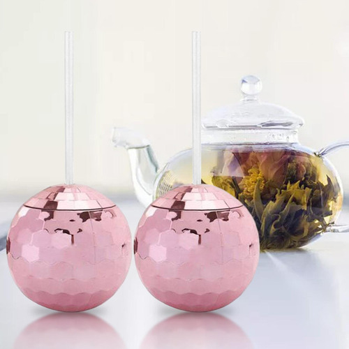 Suministros Para Fiestas Con Pajita De 20 Onzas De Oro Rosa