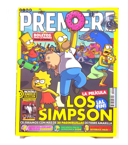 Revista Especial Los Simpson Movie Cine Premiere 