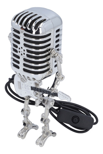 Robot Con Micrófono Para Guitarra, Metal, Retro, Punk, Estil