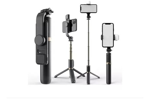 Kit Monopod Bluetooth + Tripode Baston Palo Selfies Con Luz