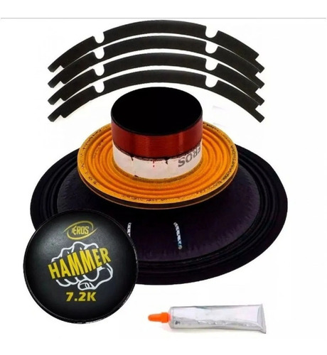 Reparo Eros Hammer 15 Polegadas 7.2k 4 Ohms Original 7.2 K