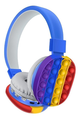 Imagen 1 de 6 de Audifonos Bluetooth Pop It Push Fidget Inalambrico Colores