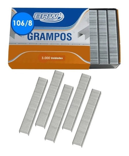 Pinza galvanizada Brw 106/8 C/3000 unidades