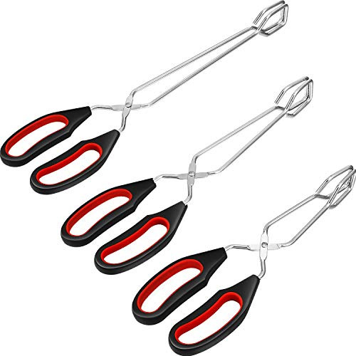 3 Pack Cooking Scissor Tongs Kitchen Baking Bread Food ...