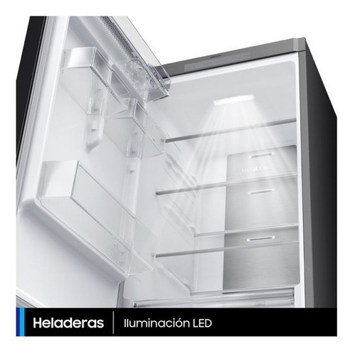 Imagen 6 de 10 de Heladera Inv Samsung Bespoke Rb33a3070 Satin Gray-beige 328l