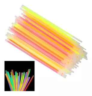 50 Pulseras Neón Fosforescente Glow Stick Fiestas Eventos