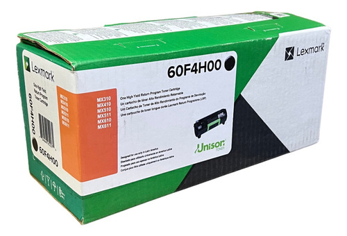 Toner Original Lexmark Mx-310/mx-410 60f4h00 10,000 Páginas