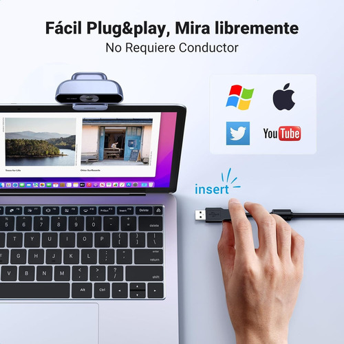 Cámara Web Hd 1080p A30fps Compatible