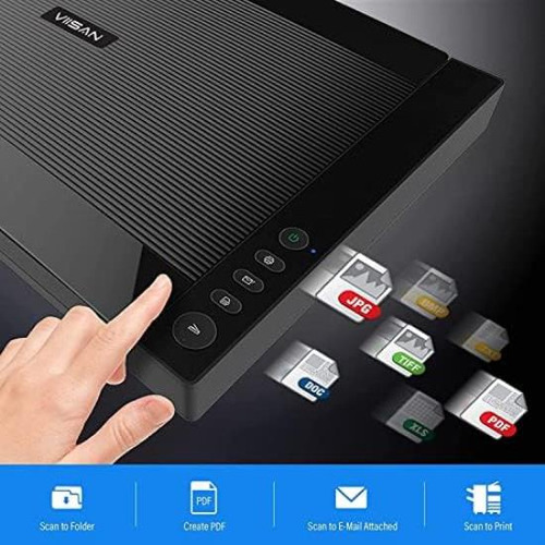 Escáner Plano Grande Viisan 3240 A3, 2400 Dpi, Sensor Cis, E