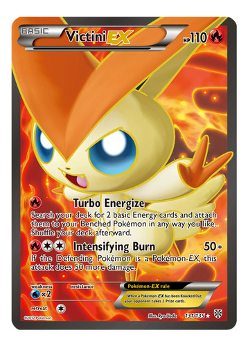 Cartas Pokemon Victini Ex 131/135 Full Art Plasma Storm Pls