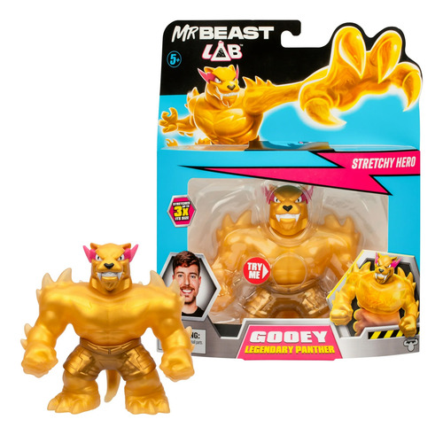Mrbeast Lab Heroes Of Goo Jit Zu Goo Legendary Panther Gold