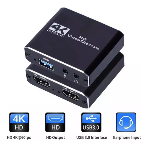 Capturadora De Video Hdmi 4k Usb 3.0 1080 Streaming