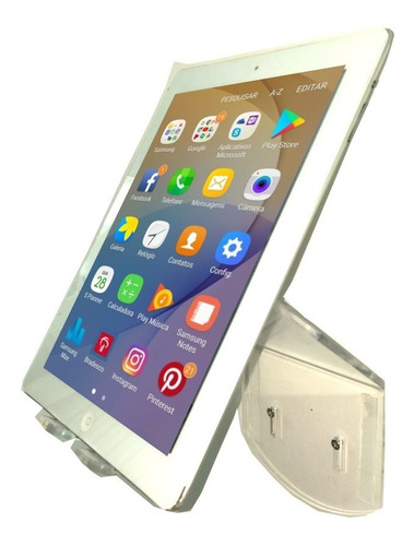 Kit Com 3 Suporte De Parede Para iPad/tablet Com Cabo De Aço