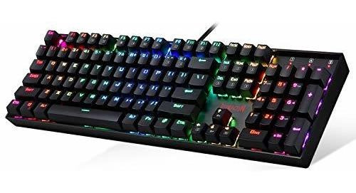 Teclado Mecanico Redragon K551 Led Wired Con Blue Switches F