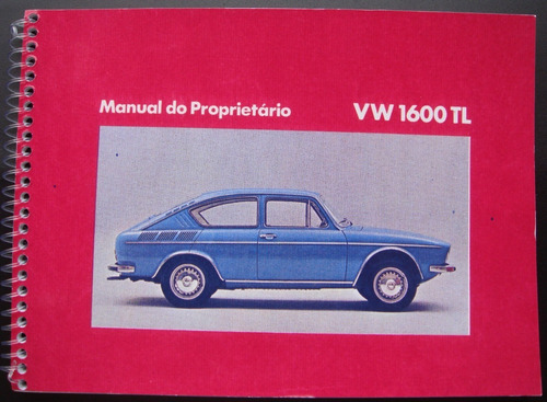 Manual Do Proprietário Vw 1600 Tl - 1973