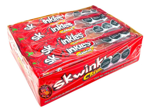 Skwinkles Lucas Dulce Enchilado Clásico Sabor Chamoy 12 Pz