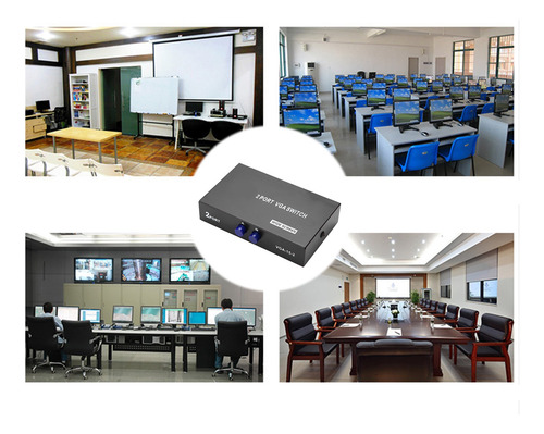 2 En 1 Salida Vga Switcher Splitter Sincronización De Datos
