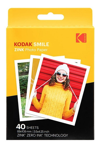 Imagem 1 de 2 de Filme Instantâneo Photo Paper 40 Poses Kodak Rodzl3x440
