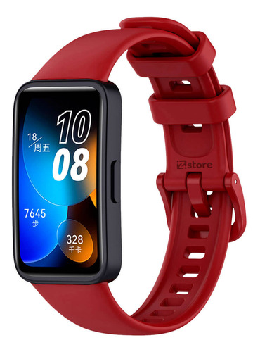 Correa Compatible Con Huawei Band 8 Rojo