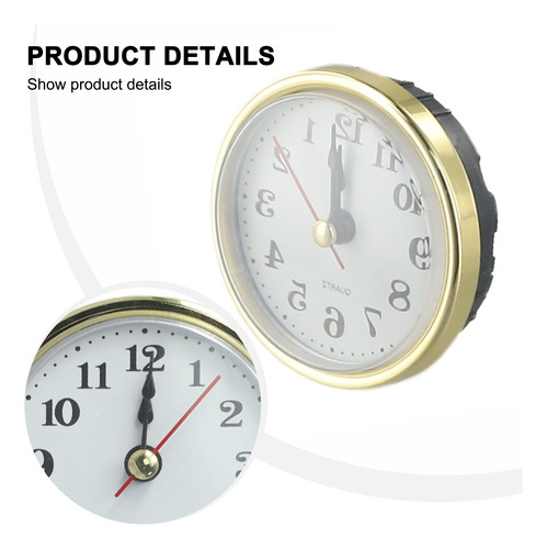 Reloj De Cuarzo Con Insertos Para Piezas De Bricolaje, Plást