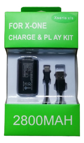 Kit Carga Y Juega 2 En 1 Cable + Pila Para Xbox Series X / S