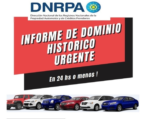Informe Histórico De Dominio Auto Moto Gestoria Habilitada