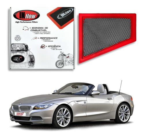 Filtro Lavável Inflow Esportivo Bmw Z4 2.0 20i 16v 2014