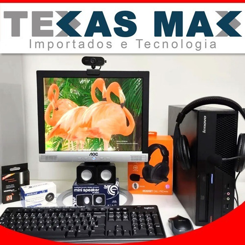 Imagem 1 de 9 de Monitor De 19 Polegadas, Cpu Core 2 Duo E Teclado E Mouse