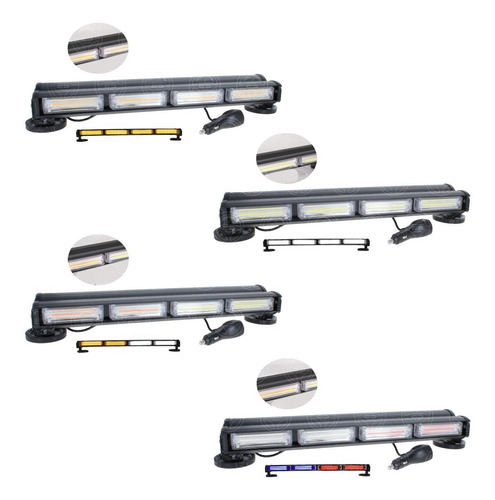 Torreta Profesional Barra Led Cob Doble Vista 8 Panel Cob