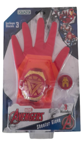 Spiderman Shooter Glove Guante Lanza Discos Avengers Ditoys