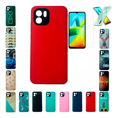 Funda Para Xiaomi Redmi A2 Protector Mas Vidrio Templado