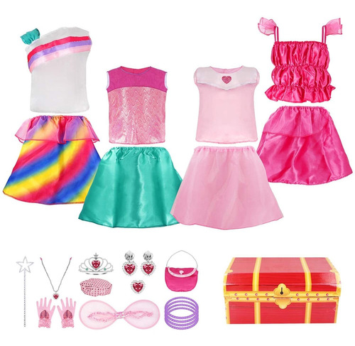 Princess Dress Up Conjuntos De Disfraces Para Niñas Cu...