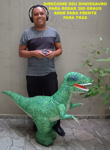 Dinossauro Inflável Com Controle Remoto Grande No Brasil