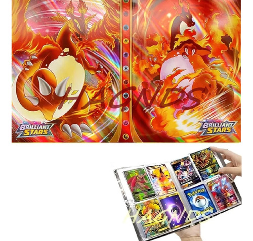 Álbum Tcg Pokémon 240 Cartas Nuevo Pika 4 X 30 Folios 