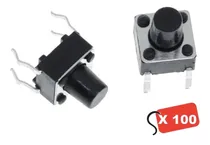 Comprar 100 Micro Pulsadores Switches Switch Boton Mini 6x6x7mm 