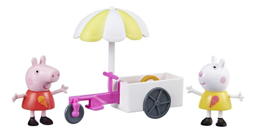 Peppa Pig Figura Cerdita Carrito De Helados Original Hasbro
