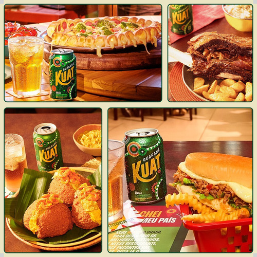 Refrigerante De Guaraná Kuat 350ml Lata Pack Com 6un