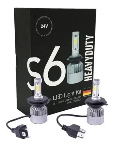 Kit Cree Led H4 S6 Pesados 22000lm 24v Heavy Duty Camiones