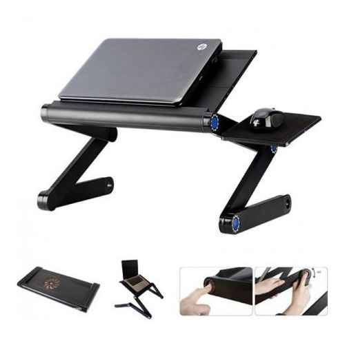 Mesa Cooler De Metal Para Laptop Posa Mouse 2 Ventilador