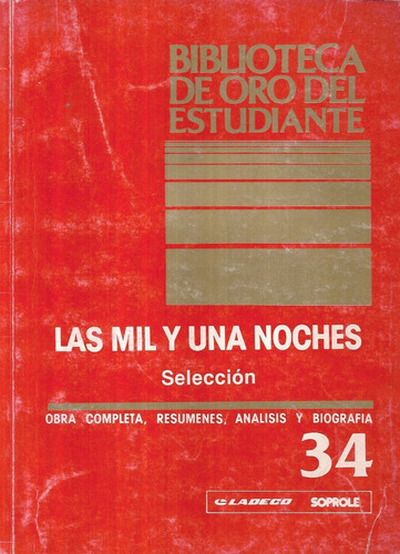 Las Mil Y Una Noches Selección 34 / Biblioteca Oro Estudiant