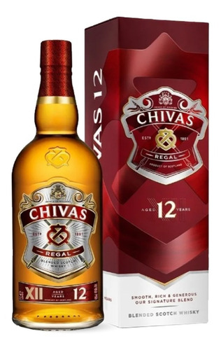 Whisky Chivas Regal 12 Años Escocia 1 L- Casa Otamendi