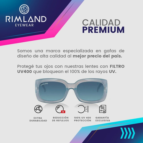 Imagen 4 de 7 de Anteojos De Sol Lentes De Sol Rimland Saint Gris