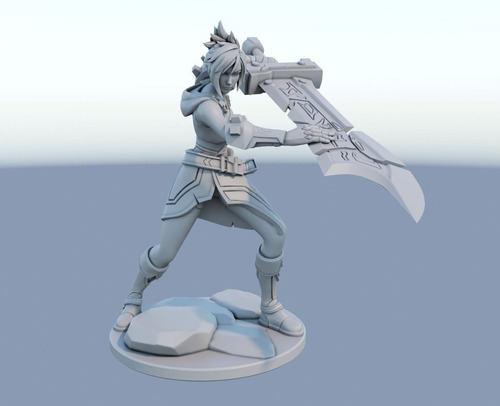 Archivo Stl Impresión 3d - League Of Legends - Riven Yauri